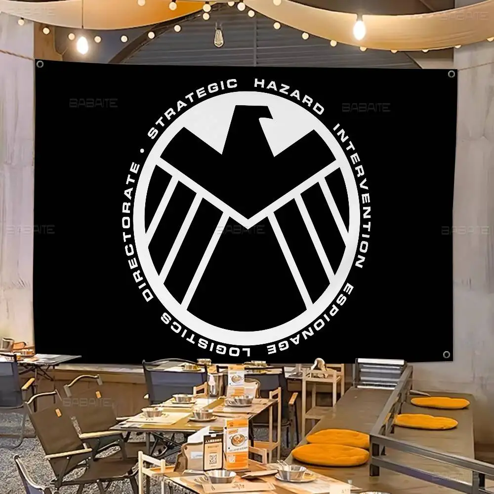 

A-Avengers Logo Small Size Cheerleading Banner Hand Pulled Flag Outdoor Atmosphere Flags