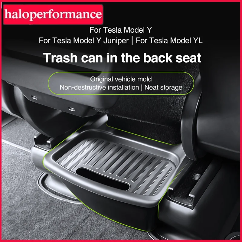 

Мусорный бак Model Y L для Tesla Model Y Juniper, ящик для хранения на заднем сиденье, автомобильный органайзер из ТПЭ на заднем сиденье, мусорные баки, аксессуары для мусора