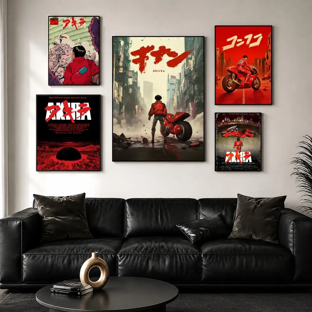 Anime A-Akira Poster Perfect Sticker Self Adhesive for Office Home Theater Wall Art Decor Fancy Gift