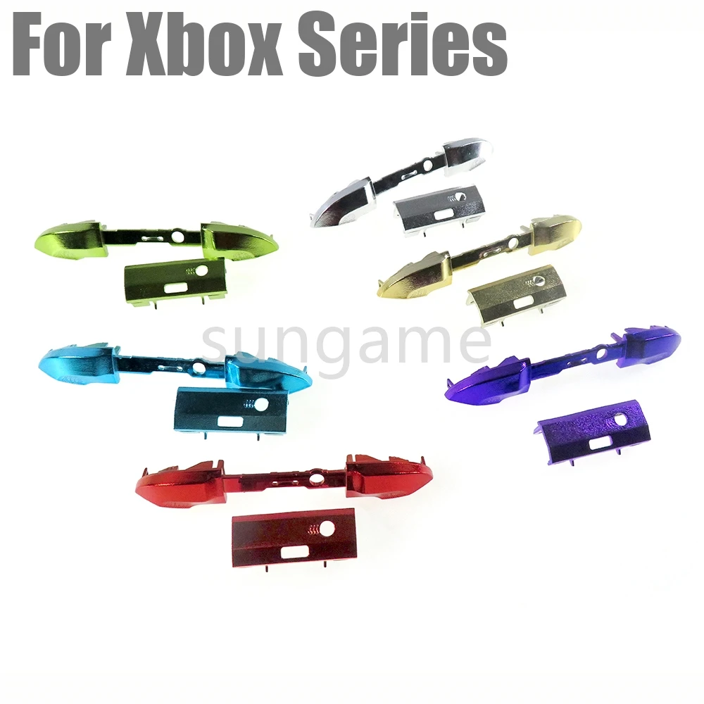1set Electroplated RB LB Bumper Trigger Buttons Middle Bar Holder for Xbox Series S X Controller Repair Parts Accessories