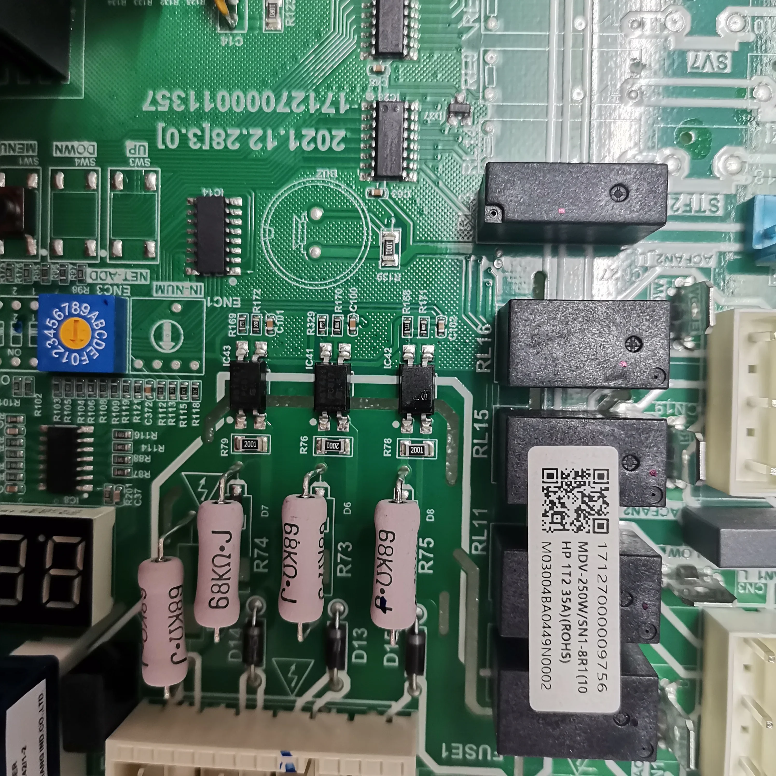 Midea All-New Air Conditioning Motherboard 17127000009035 17127000009756 MDV-250W/SN1-8R1 (10HP 1T2 35A) for Home Use Gas