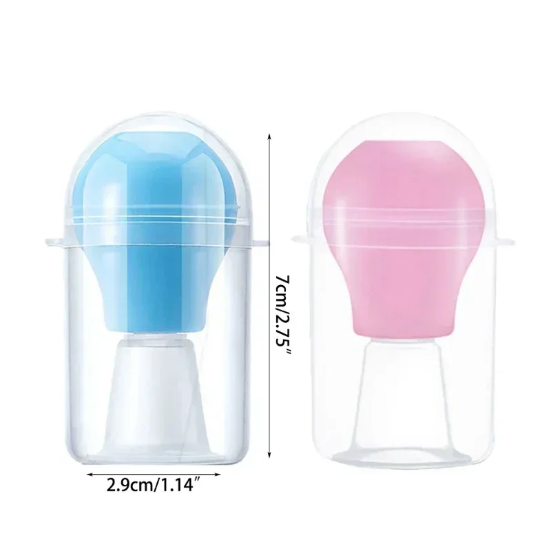 Corrector de pezón de silicona para mujeres embarazadas y posparto Dispositivo de tracción de succión de pezón Corrección de la depresión del pezón Azul