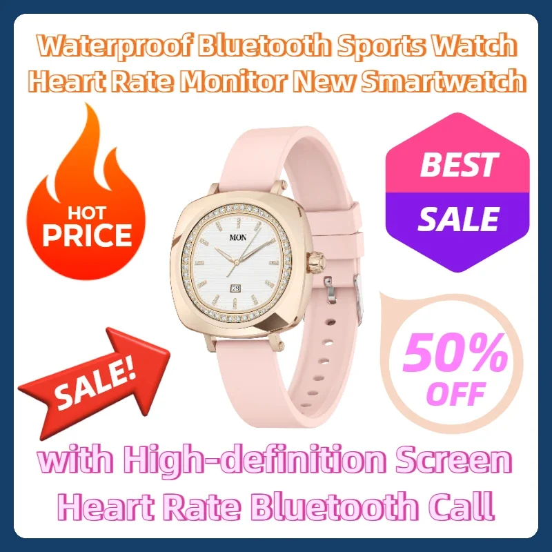 

Waterproof Bluetooth Sports Watch Heart Rate Monitor New Smartwatch with High-definition Screen Heart Rate Bluetooth Call