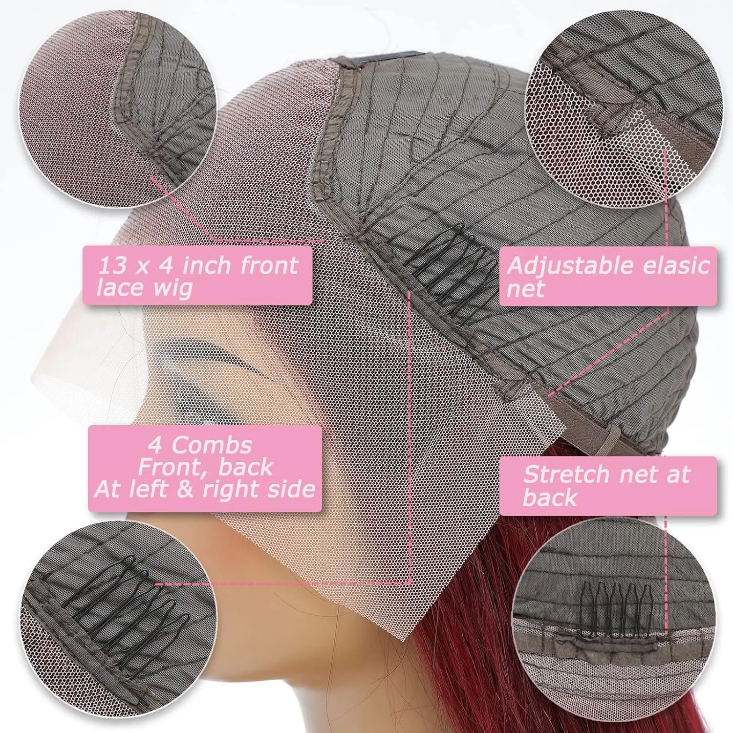 250% 99j bordeaux perruque de cheveux humains 34 pouces 13x4 HD dentelle frontale vague de corps cheveux humains pour femme perruques 100% cheveux humains brésiliens