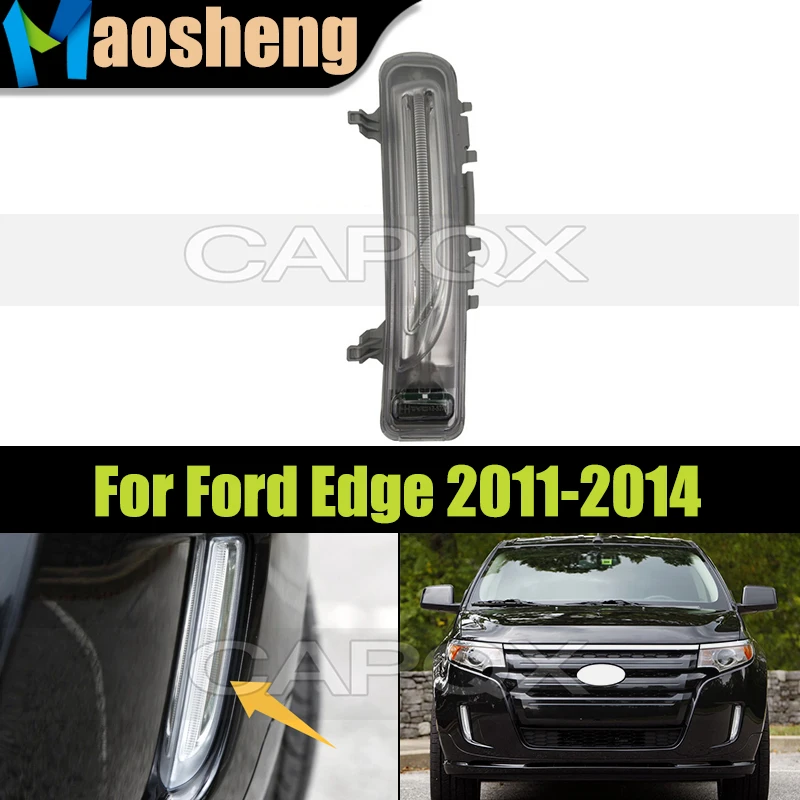 

Светодиодный передний бампер, противотуманные фары DRL для Ford Edge 2011 2012 2013 2014, противотуманные фары дальнего света, дневные ходовые огни