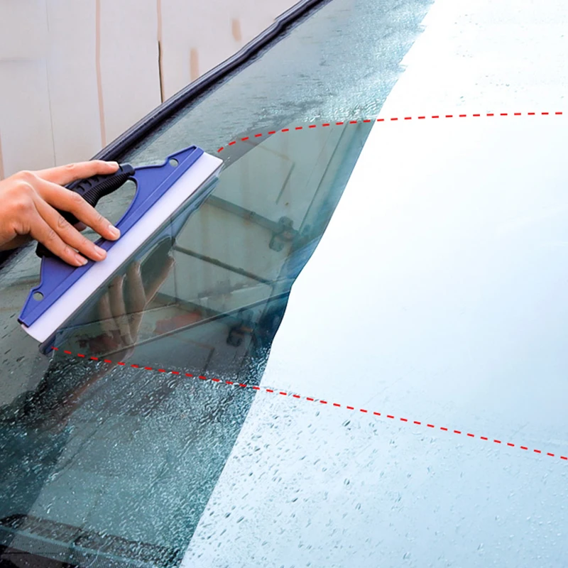Car Window Blade Water Wiper Silicone Car Glass Window Detailing Brush Car Windshield Snow Scraper Brush Tools Auto Accessories