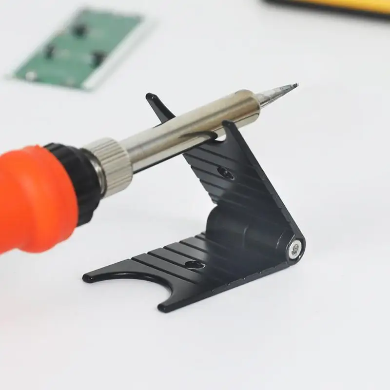 Mini Portable Soldering Iron Holder - Magnetic Table Handle Stand Simple Placement Holder for Welding Tools