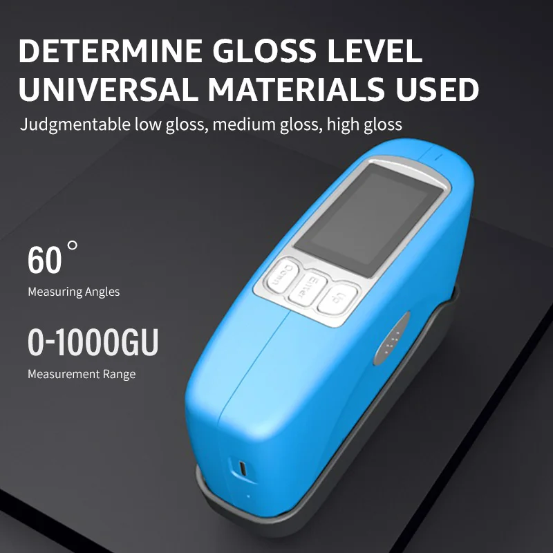 

【0-1000GU】Surface Gloss Meter Type-C Charge High Accurate Professional Glossmeter Paints Ink Ceramic Marble Tester