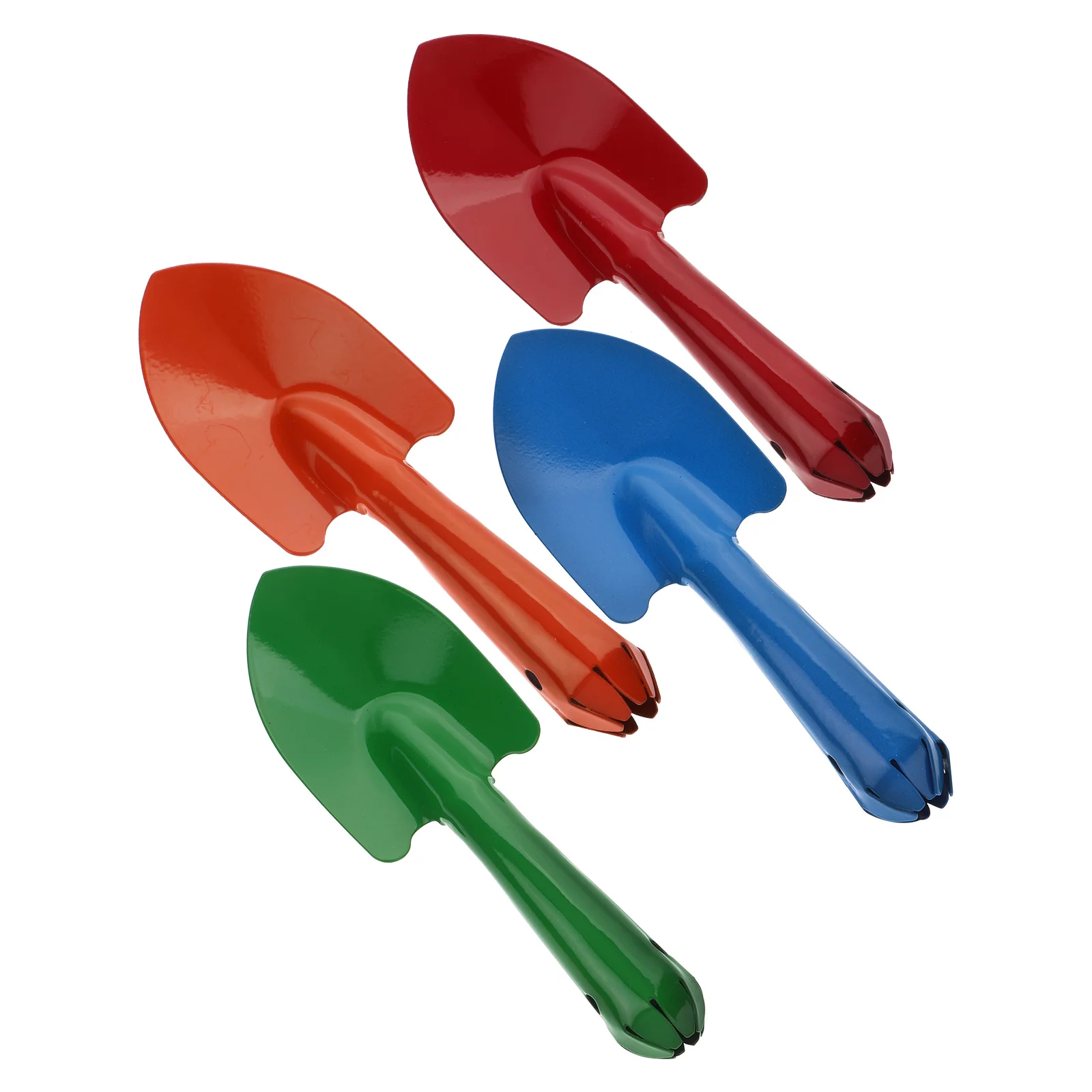 

4 Pcs Mini Metal Garden Shovel Lightweight H Steel Spade for Planting Transplanting Digging Soil Scoop Camping Outdoor
