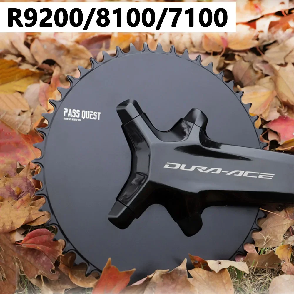 PASS QUEST 110 bcd chainring road bike plate for Shimano 105 r9200 r8100 r7100 dura ace ULTEGRA Narrow Wide 52 54 dishes