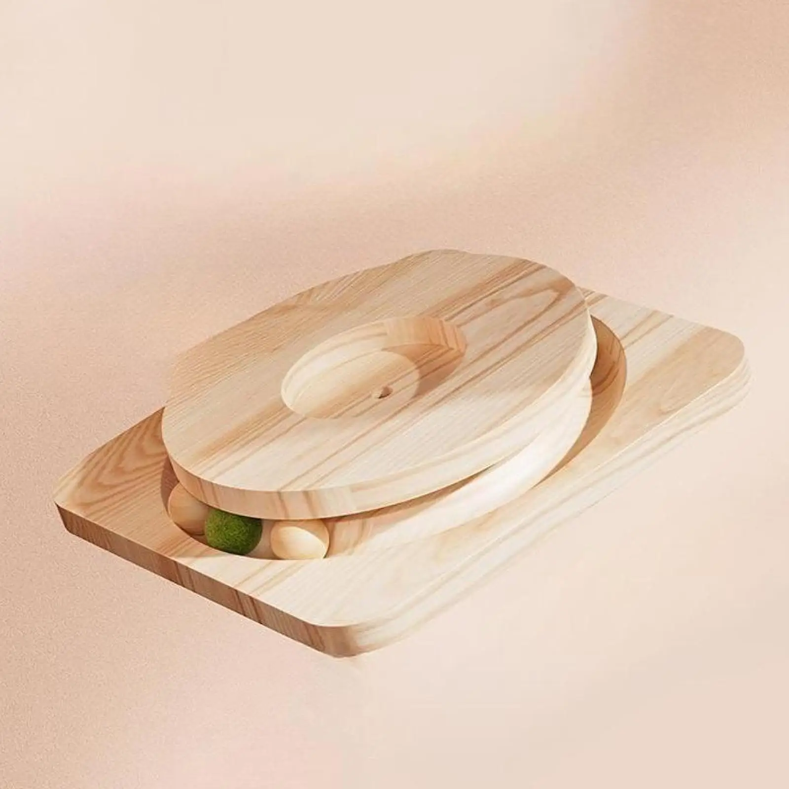 Space Capsule Cat Bed Pet Supplies Universal Stable Solid Wood Cleaning Activity