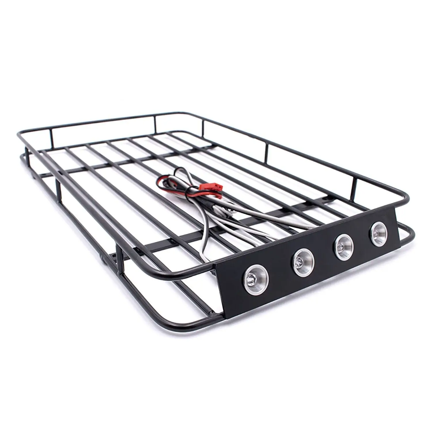 

LCX Racing 1/10 RC Crawler Metal Luggage Tray Roof Rack for Traxxas TRX4 Axial SCX10 II III Gen8 Gen9 Upgrades Parts Accessories