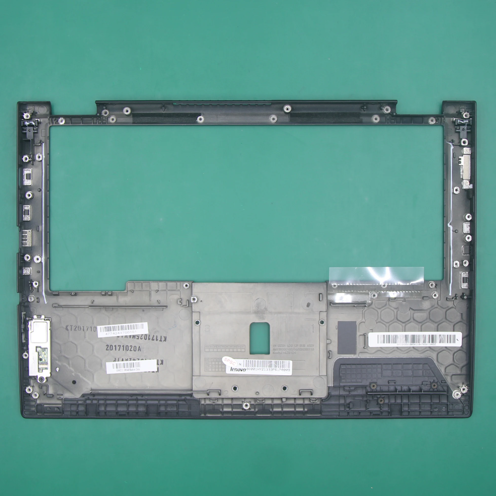 Palmrest Upper case Keyboard Bezel with FPR Black for ThinkPad Yoga 370 01HY213 20JH 20JJ Original Brand New