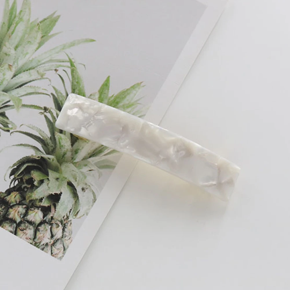 

3Pcs Marble Hair Clips for Women Lightweight Spring Accessories Acetic Metal Aesthetic Bobby Pins Thick Barrettes