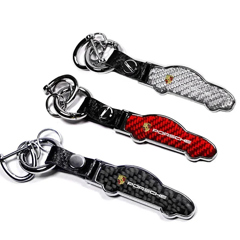 Car Keychain Keyring Key Decoration Pendant for Porsche Cayenne 911 Panamera Macan Boxster Carrera-GT 928 918-Spyder Accessories