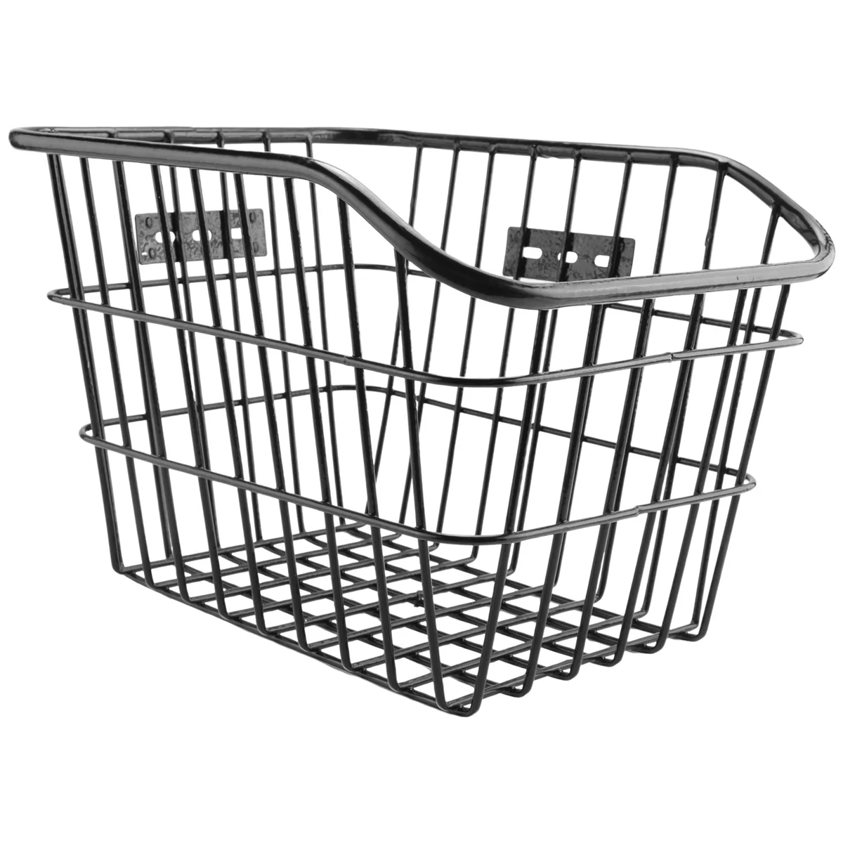 Rear Bike Basket Waterproof Large Capacity Metal Wire Bicycle Basket for Most Rear Bike Racks