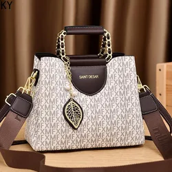 Nova bolsa feminina bolsas para mulher 2025 sac de luxe femme bolsa de ombro feminina sacos de marca bolsa de couro feminino