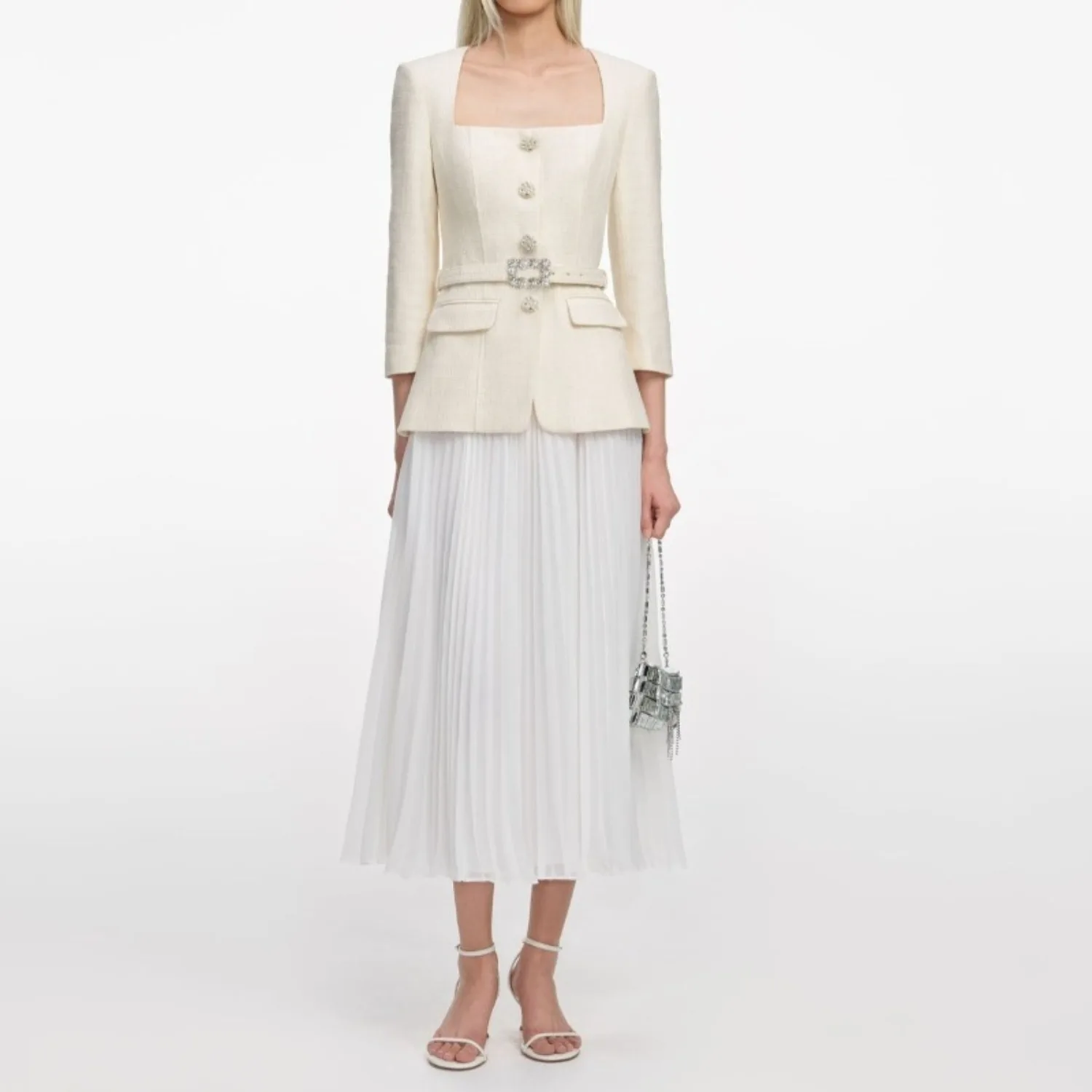 

Абрикосовое твидовое платье, женское элегантное платье с длинными рукавами и поясом, осенне-зимняя винтажная длинная одежда для женщин