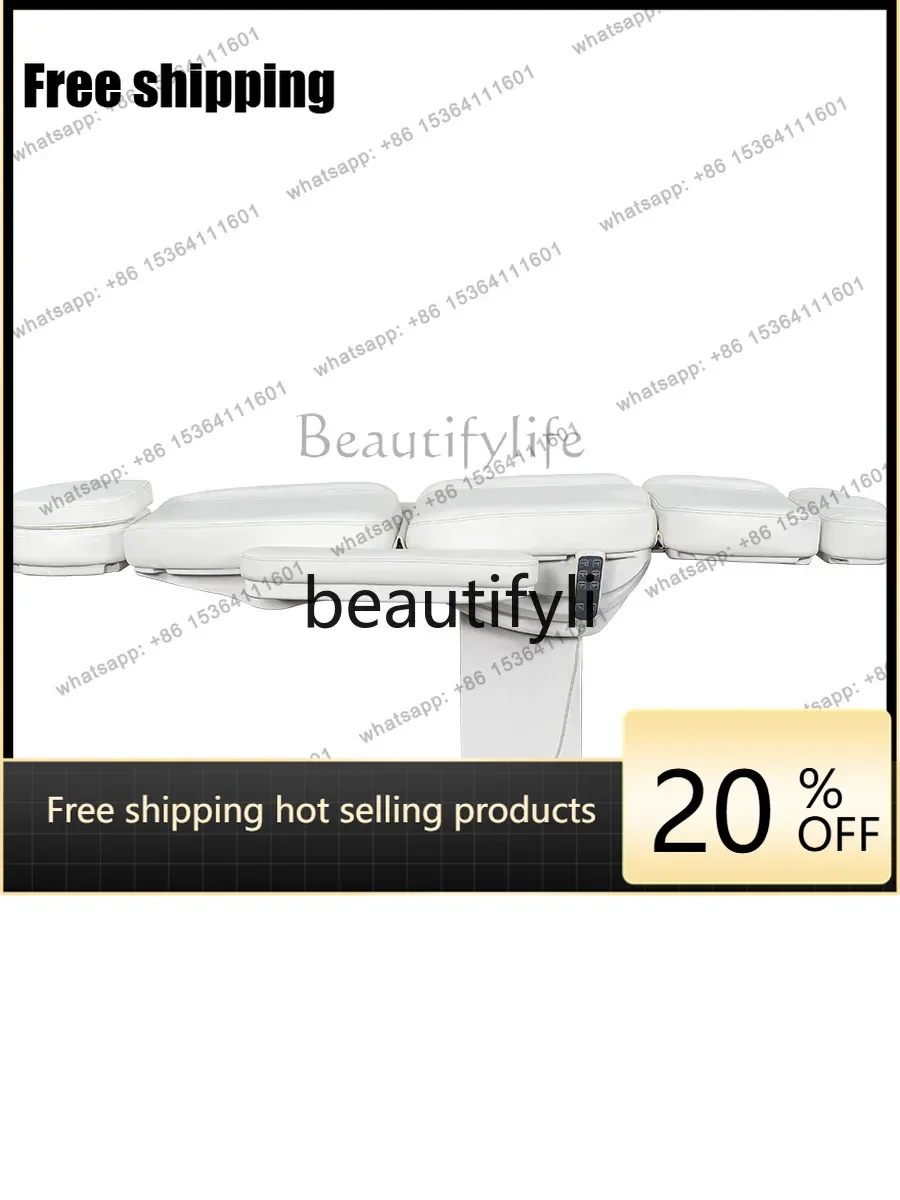 Factory Direct Electric beauty bed straight rod tilt beauty salon special tattoo embroidery body medical beauty micro plastic
