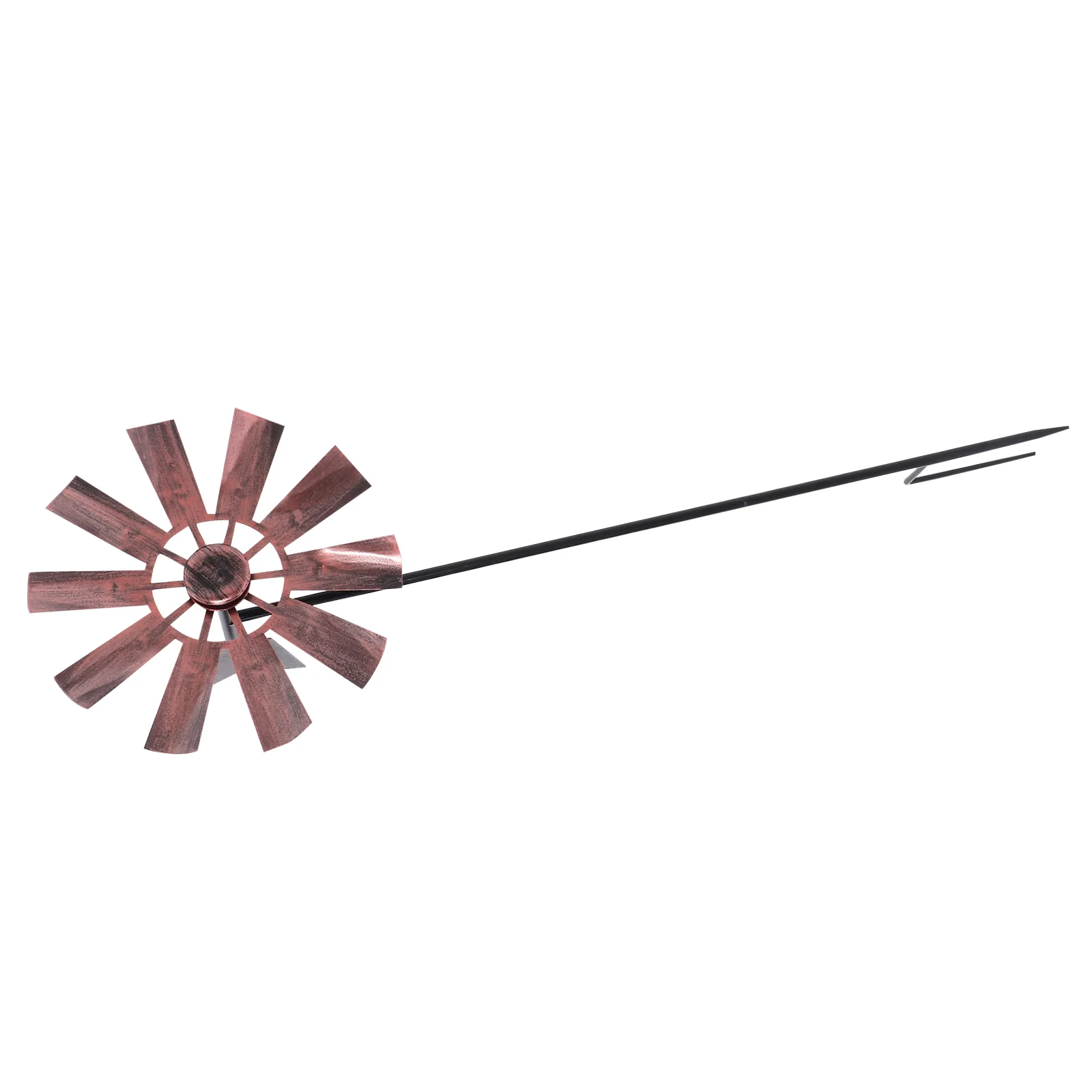 

Wrought Iron Metal Windmill Decoration Decorative Windmills Rotatory Colorful Garden Adornment