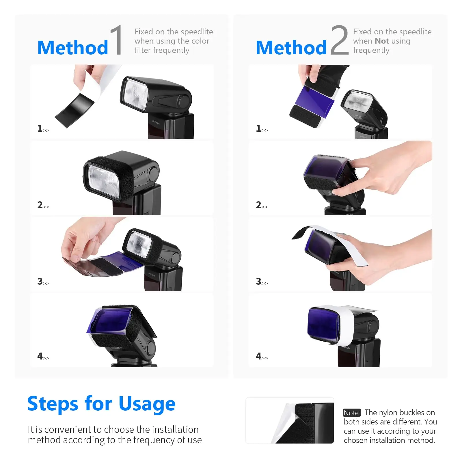 Neewer التصوير الفوتوغرافي 12 قطعة مجموعة العالمي فلاش Speedlite مجموعة مرشح الألوان لكانون نيكون سوني بنتاكس أوليمبوس باناسونيك كاميرا