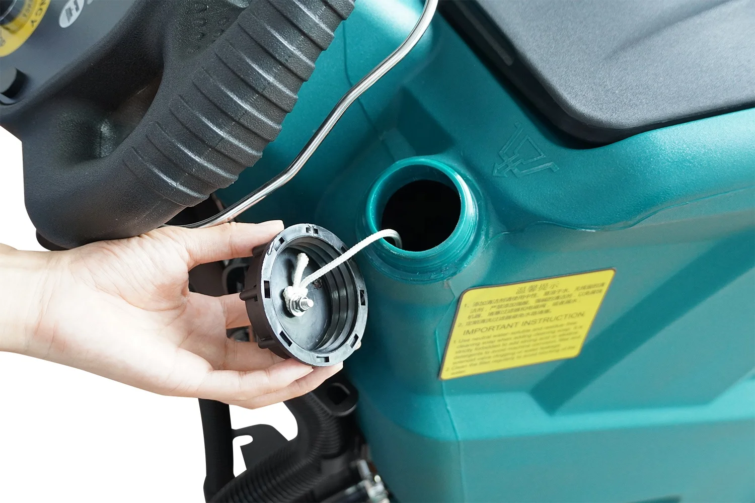 Mazhaoli 90L Large Tank Walk-behind Intelligent Control Automatic Floor Scrubber Machine