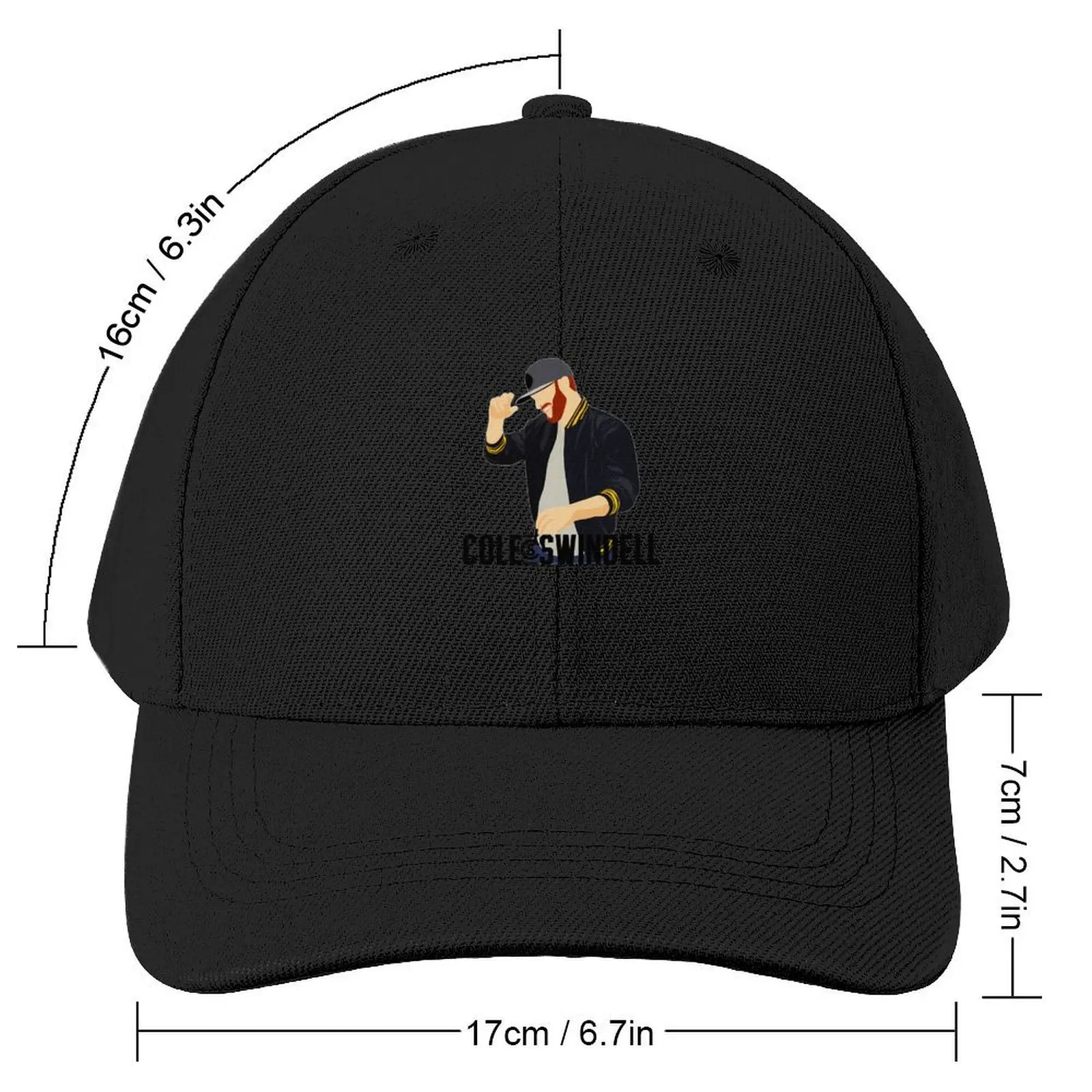 aheupote art cole swindell Baseball Cap Big Size Hat funny hat Women Men's