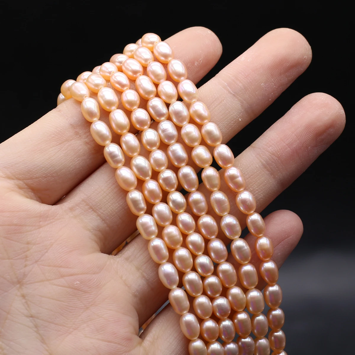 

Natural Freshwater Culture Pearl Beads Top Quality Loose Rice Shape Smooth Bead for Jewelry Making Diy Necklace Bracelets