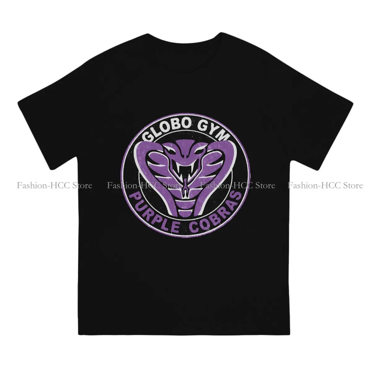 Globo Gym Purple Vintage Style Polyester TShirt Cobra THE SPACE PIRATE Comic Top Quality  Clothes  T Shirt Short Sleeve