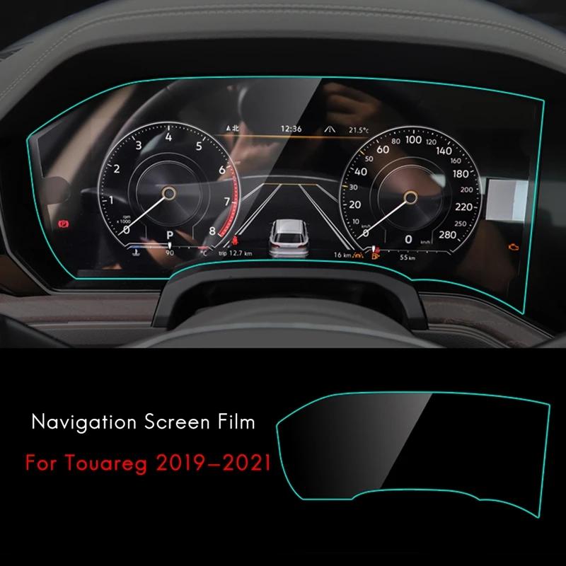 For Touareg 2019-2021 Car Display Screen Film Screen Protection Tempered Glass Film