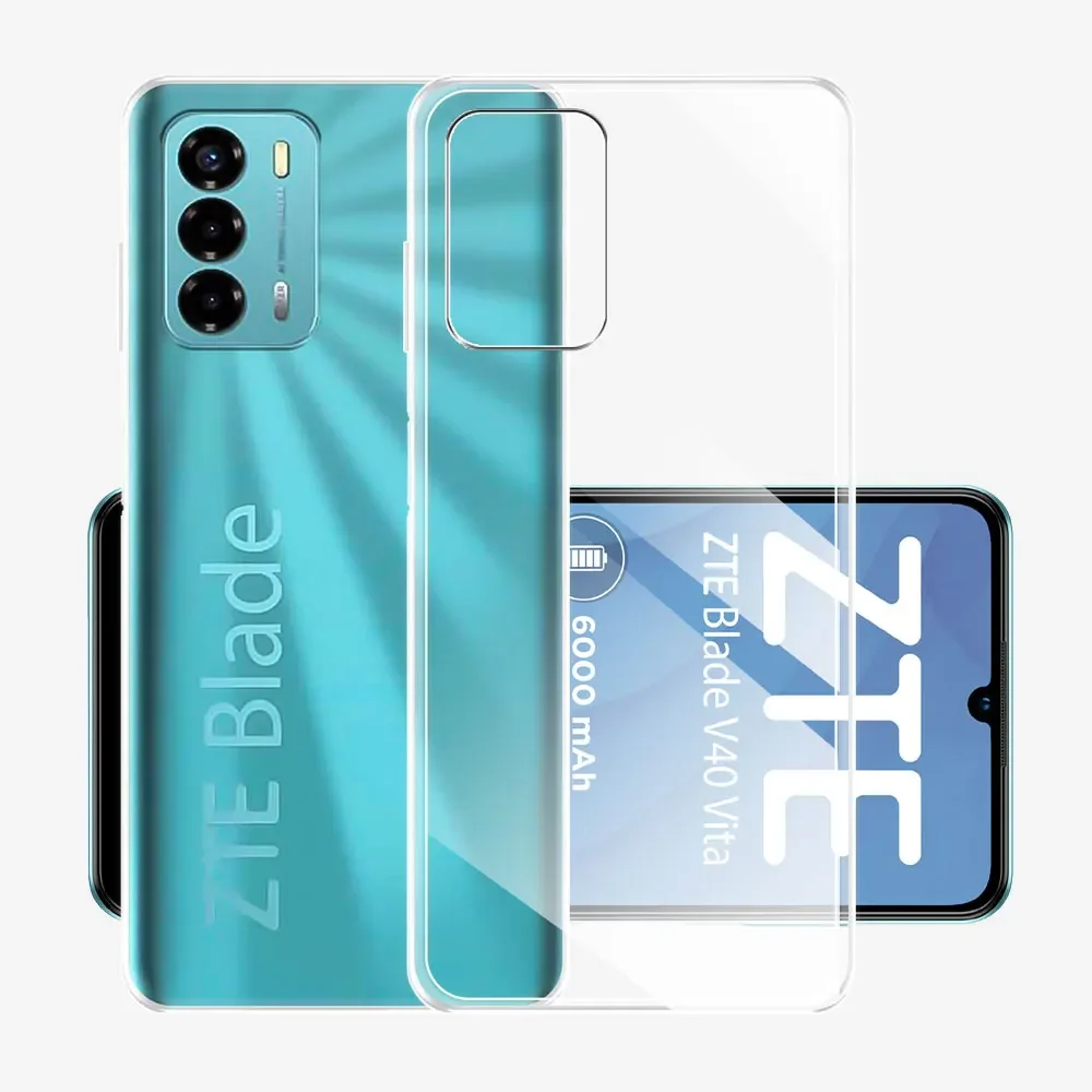 For ZTE Blade V40 Vita Case Silicone Soft Transparent Phone Case For Blade V40 Vita Clear Cover Funda For ZTE V40 Vita Coque