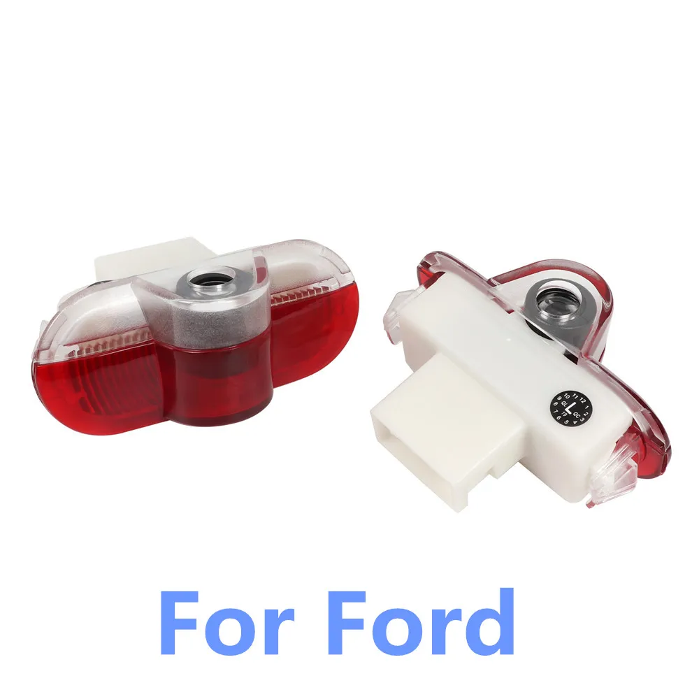 Lâmpada LED da porta do carro, aviso fantasma sombra, bem-vindo lâmpada, acessórios interiores, Ford Galaxy MA6, 2, Mondeo, MK4, BA7, S-MAX, MK1, 2 pcs