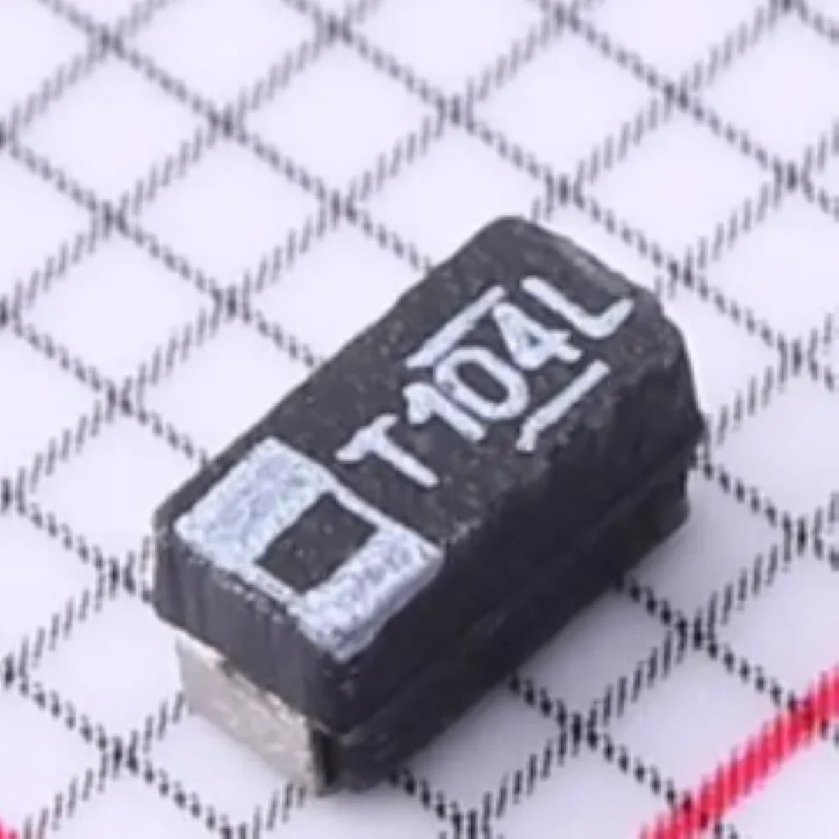 1206 CASE-A 3216 18mm Marking T104L Original Tantalum Capacitor 50V ±10% 100nF 19Ω Ohm CAP TANT 0.1UF 0.1µF 293D104X9050A2TE3