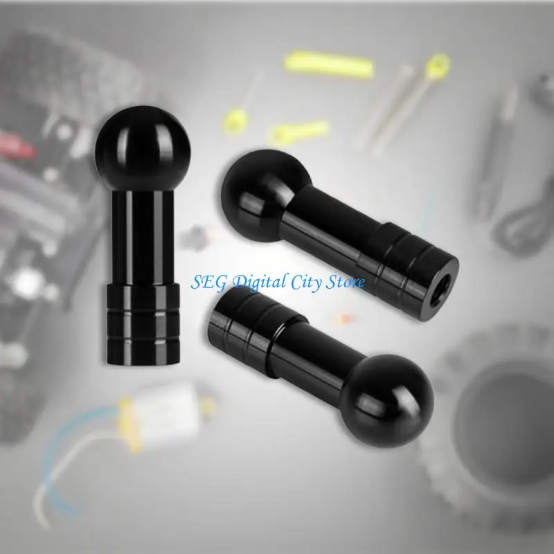 

U75B Versatile 1/4 Inch to 17mm Ball Mount Adapter Plastic Car Mount Adapter Metal Ball Adapter for Mobile & Tablet Holders