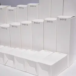 16-35cm Tall Large White Paper Box Long Blank Paper Cardboard Boxes for Gift Packaging Blank Carton Boxes