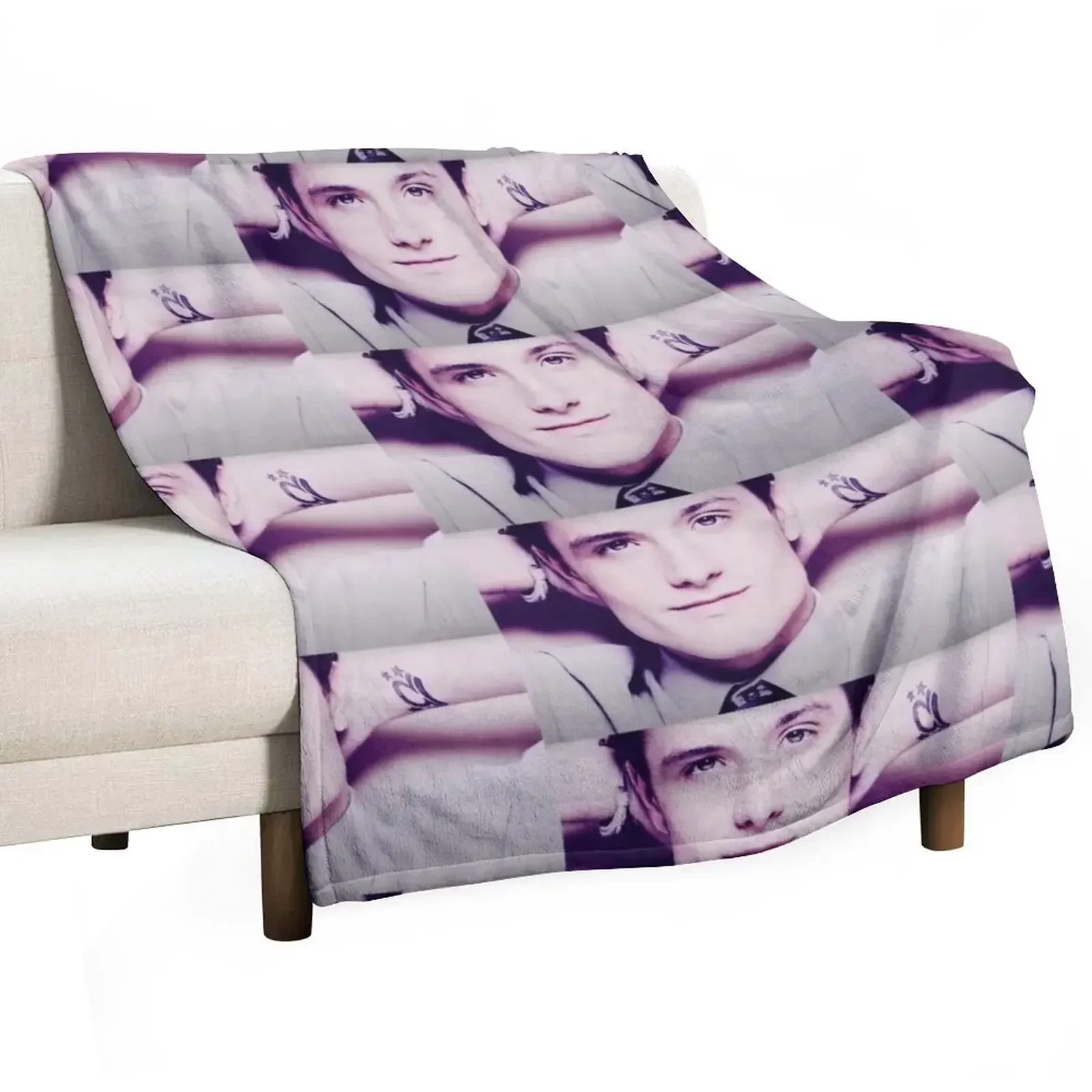 Josh Hutcherson Whistle Throw Blanket Retros Large Weighted Blankets