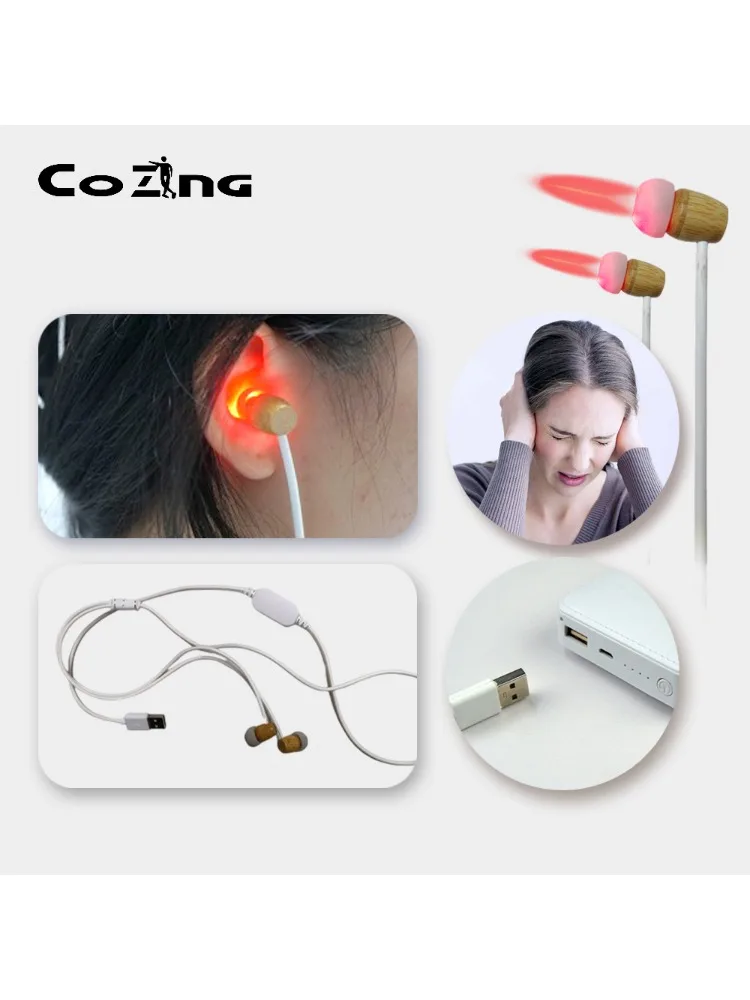 

Ear Ringing Treatment Laser Deafness Earache Relieve Ear Swelling Discharge Otitis Hard Hearing Tinnitus 650nm Ear Laser