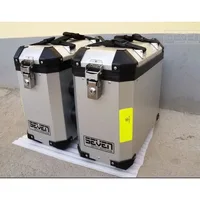 Caja lateral de cerradura de acero inoxidable, caja de herramientas, bolsa de bloqueo, pieza de hardware, hebilla fija de maletero de aleación de aluminio para motocicleta, bricolaje hecho a mano