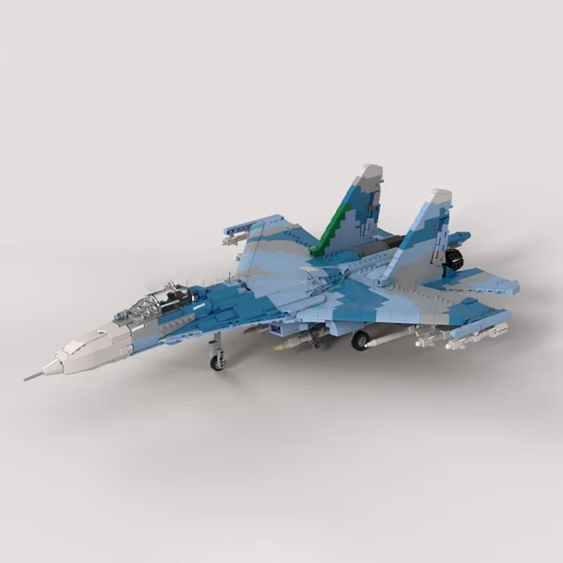 ชุดตัวต่อเครื่องบินรบโซเวียต Su-27SM รุ่น Black Sea Fighter จำนวน 2013 ชิ้น ของเล่นประกอบแบบตัวต่อ ของขวัญวันเกิดสำหรับเด็ก