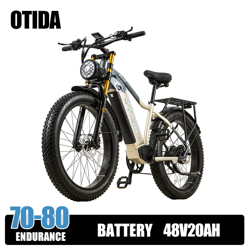 OTIDA Nieuwe RX50 Elektrische Mountainbike 48V20AH Lithium Batterij 26 Inch 4.0 Vetband E-Bike Elektrische Mountainbike Motorfiets voor Volwassenen