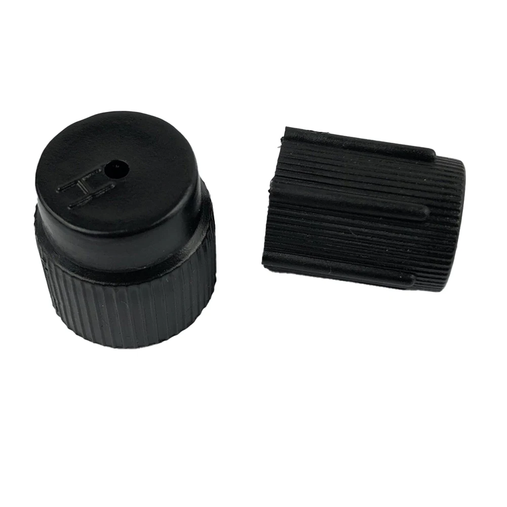 2pcs Car Air Conditioning Service AC Charging Port Valve Dust Cap Replacement Dust Covers Car AC Valve Cap Kit