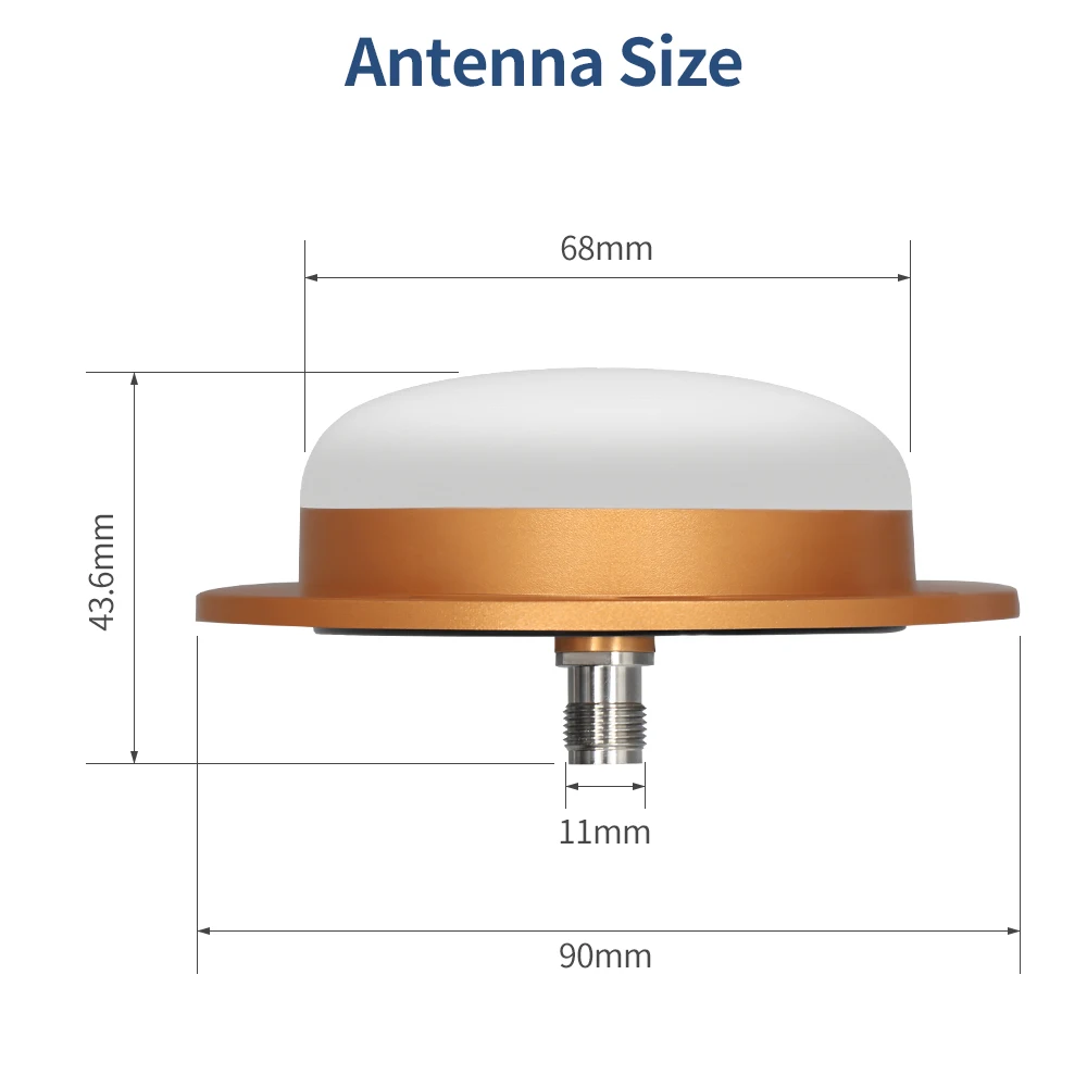 Imagem -04 - Beidou-aviation Vehicle Antenna Recepção de Satélite Segunda Geração Gps Glonass Galileo System Ca6152a Gnss