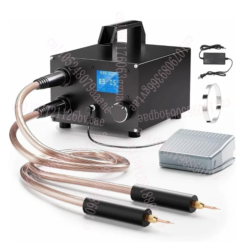 

Portable Dual Farad Spot Welder 250 Gears Adjustable 3000F Capacitor Battery Spot Welder with 1.8'' LCD Display