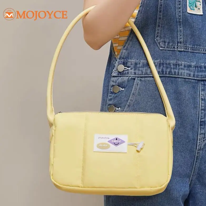 Women Down Shoulder Bags Lightweight Padding Hobo Bag Zipper Large Capacity Simple Cellphone Purse Designer Simple Tote Handbags