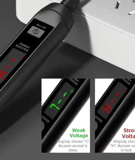 

TA882A Rechargeable Digital Voltage Tester For Breakpoint Detection And Non-Contact NCV Voltage Measurement 12~300V, 50/60Hz