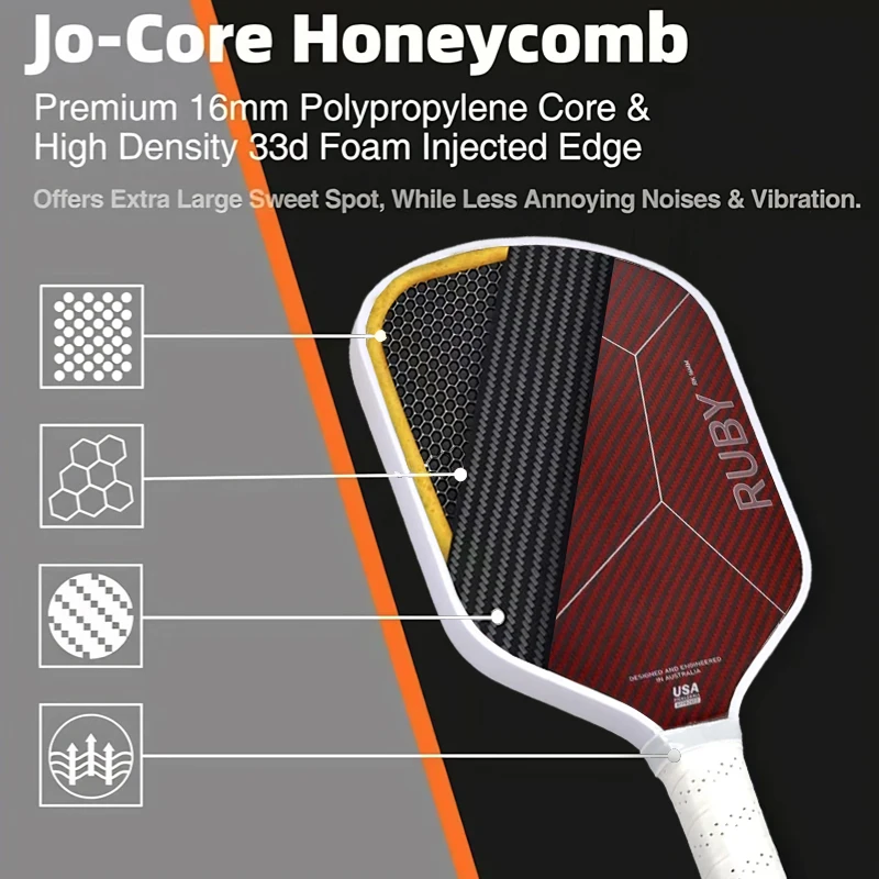 

Kevlar Offensive Pickle Paddle Single T700 Carbon Fiber Pickleball Paddle Lightweight Edge Protection Strip Scratch Resistant