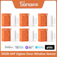 1-5PCS SONOFF SNZB-04P Zigbee Door Window Sensor Home Security Alarm Sensor Local Smart Scene via e-WeLink Alexa Google Alice
