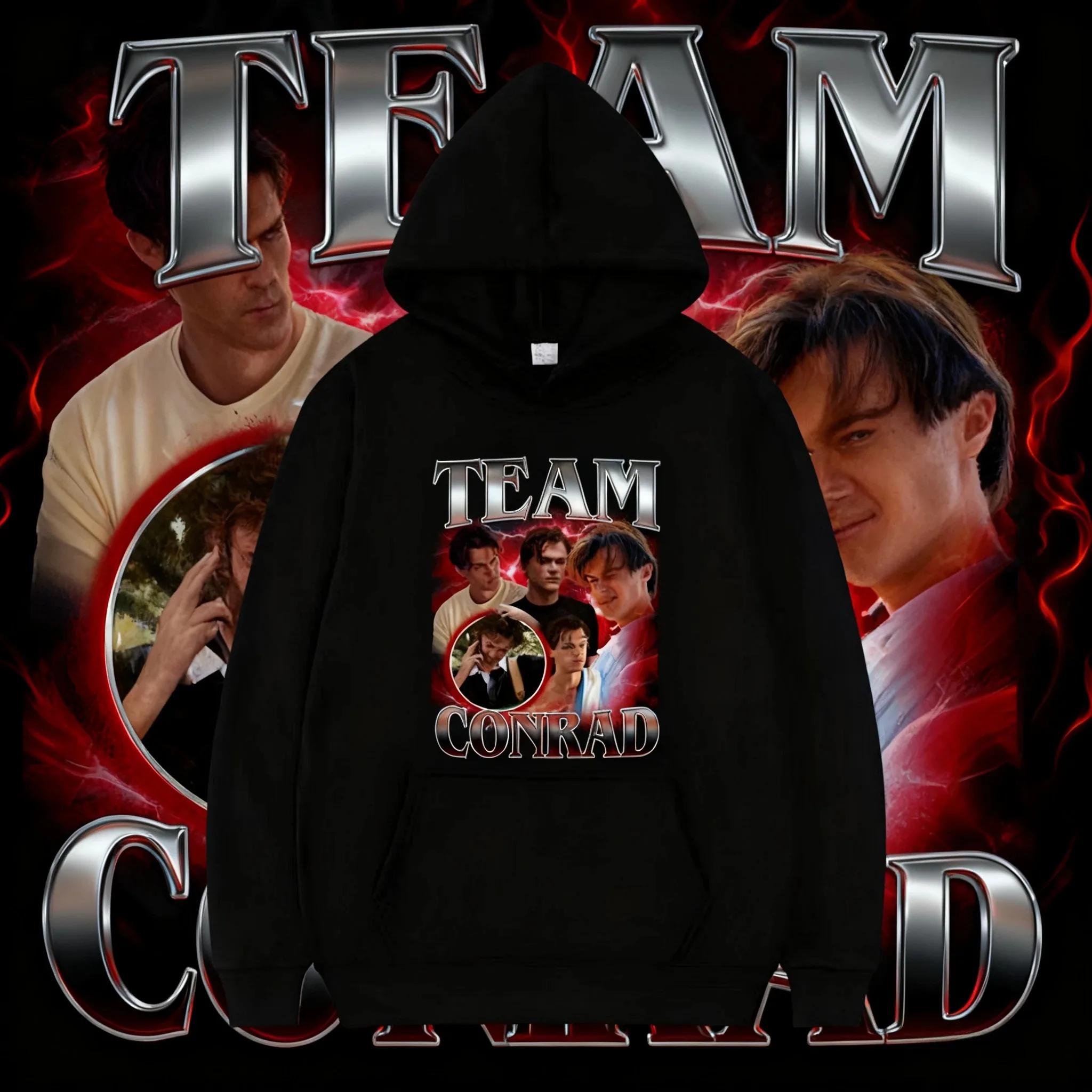 الرجال النساء عادية فضفاض المتضخم هوديس الصيف تحولت جميلة الموسم 3 فريق كونراد البلوزات الملونة الإناث الذكور الملابس