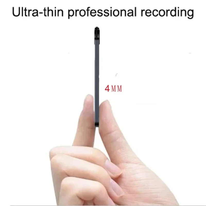 (Limited Offer) Ultra-Thin Noise Reduction Recorder Mini Digital Recorder Professional Portable Recorder For Classes, Meetings