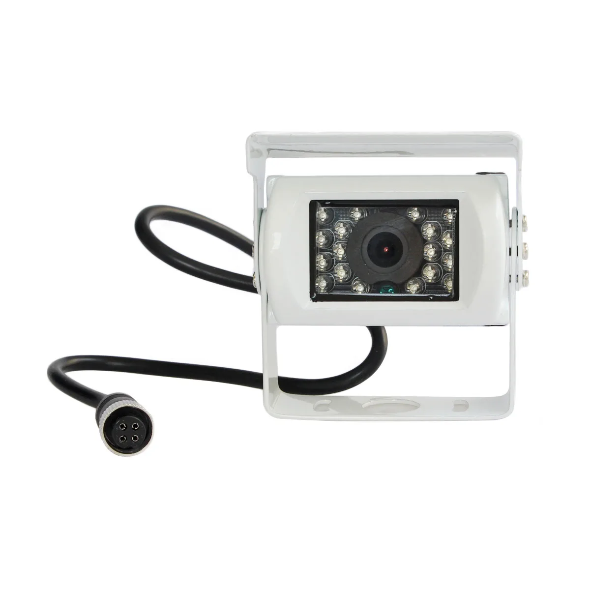 DIYKIT 4PIN RCA HD CCD IR للرؤية الليلية سيارة الرؤية الخلفية عكس كاميرا لموقف السيارات لشاحنة فان حافلة شاحنة بيضاء